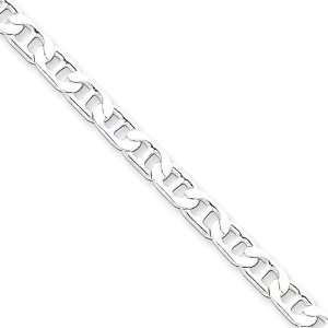   Silver 20 inch 4.50 mm Anchor Chain Necklace in Sterling Jewelry