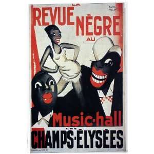 11x 14 Poster.  Revue Negre  Musical Poster. Decor with Unusual 