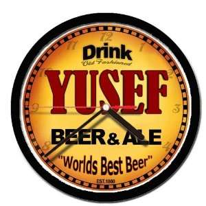  YUSEF beer and ale cerveza wall clock 