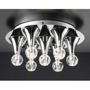  PLC Lighting Brio Ceiling in Polished Chrome Finish 