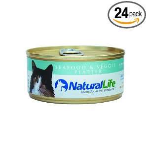Natural Life Pet Products Seafood and Veg, 5.5 Ounce Cans (Pack of 24)