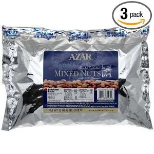 Azar Nut Company Mixed Nuts (50% Peanuts), Oil Roasted, Salted, 32 