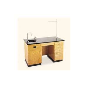    Instructors Desk, 60w x 30d x 36h, Black