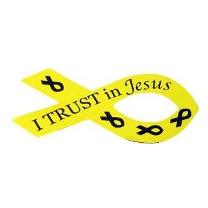  I Trust Jesus Fish Magnets Toys & Games