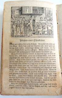1829 antique GERMAN PENMANSHIP SCHOOL BOOK alphabet ★  