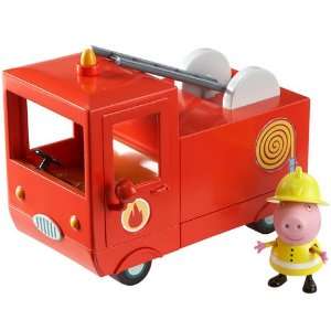  Peppa Pig Fire Engine Vehicle & Fire Officer Peppa Figure 