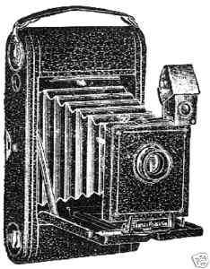 Kodak Camera Vintage wm rubber stamp 1x1  