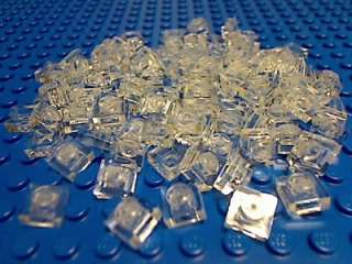 LEGO Lot of 100 CLEAR TRANSLUCENT 1x1 PLATE Square Ice  