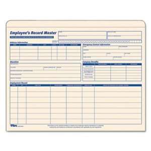  TOPS 32801   Employee Record Master File Jacket, 9 1/2 x 