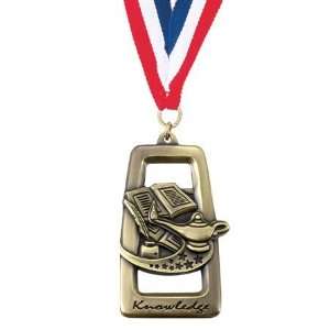 Academics and Scholastic Medals   Die Cast Sports Tag Medal Knowledge