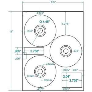  CD Label wih Hub Cap¨, CD/DVD   HP¨3 up Comparable, 4.45 