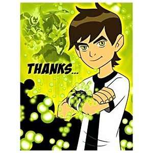 BEN 10 THANK YOU CARDS ~ Cartoon Network ~ Birthday Party Supplies 