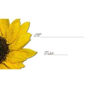  Sunflower Wedding or Special Occasion Place Cards Business 