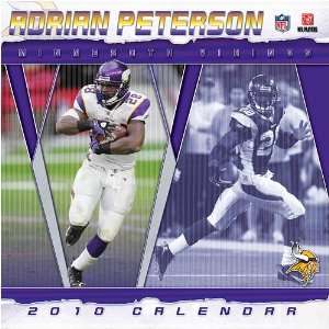  Adrian Peterson 2010 12 x 12 Inch Player Wall Calendar   ADRIAN 