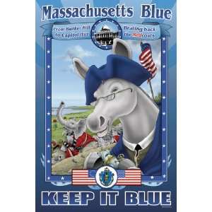  Massachusetts Blue   Keep it Blue 28x42 Giclee on Canvas 