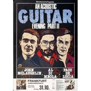  Al Di Meola Guitar Evening 1975   CONCERT POSTER from 