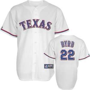 Byrd Youth Jersey 2009 Majestic Home White Replica #22 Texas Rangers 