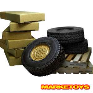 Z07 1/6 Vehicle Accessories   Humvee Tyre (Sand) x1  