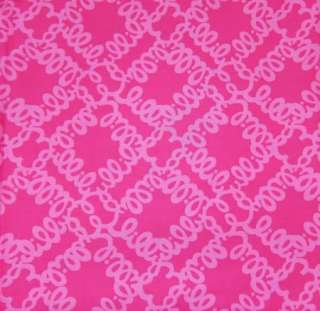 Lilly Pulitzer Fabric Pulitzer Pink LOOPY LILLY 50th 1 Yard  