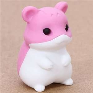  cute pink hamster eraser from Japan by Iwako Toys & Games