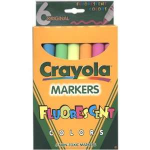  Crayola Flourescent Broad Line Markers 6 CT Toys & Games