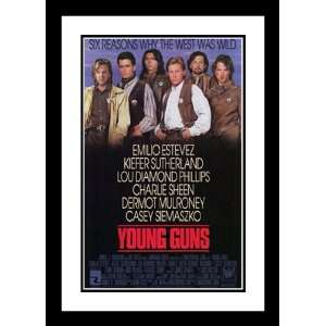  Young Guns 32x45 Framed and Double Matted Movie Poster 