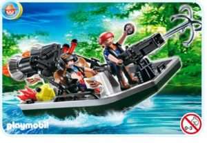 Playmobil 4845 Treasure Robbers Boat with Cannon  