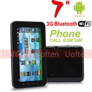 Android 2.3 Phone Call Mid Tablet SIM GSM Quad Band Bluetooth WiFi 