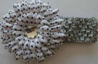 bulk Baby Crochet Headband With Daisy Flower 10pcs  