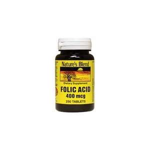  Folic Acid 400 mcg 400 mcg 250 Tabs Health & Personal 