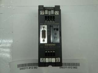 This auction is for 1 Siemens RS 485 REPEATER 6ES7 972 0AA00 0XA0 