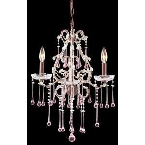  Dimond 4011 3RS 3 Light Chandelier in Rust and Rose 