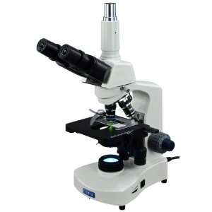 40x 2000x LED Trinocular Compound Microscope with Reversed Nosepiece 