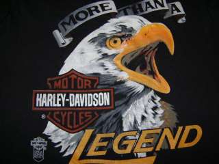 vtg NEW NOS HARLEY DAVIDSON MORE LEGEND 80S t shirt S  