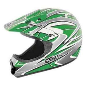   UX 22 COSMIC GREEN_SIL YLG MOTORCYCLE Off Road Helmet Automotive