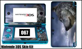   3DS Graphic Vinyl Skin Kit Works With Case or cover #067 Wolf  