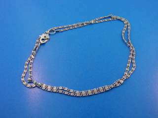 Lot 5 Vtg Silver Bracelets+Necklaces Fashion Jewelry  