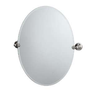  Gatco 4339 Tiara Oval Wall Mirror, Satin Nickel