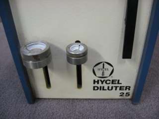 Hycel Diluter 25 HD25 Dilution Ratio 1250 Device  