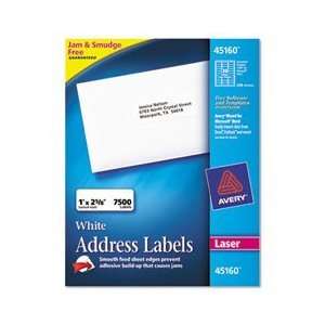   Laser Printers, 1 x 2.625 Inches, Box of 7500 (45160)