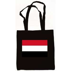  Yemen Flag Tote Bag Black 