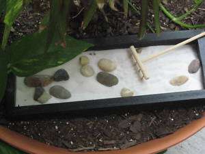 NEW* RELAXING Zen Garden with Wooden Rake  
