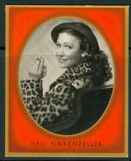 1936 Heli Finkenzeller   German star card #147  
