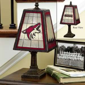  Phoenix Coyotes Official 14 Art Glass Lamp Everything 