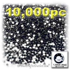   Rhinestones Round 1.5mm   4ss Jet Black Arts, Crafts & Sewing