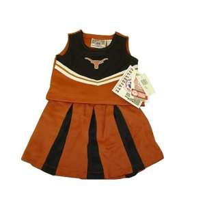  Texas Longhorns NCAA Toddler 2pc Tank Cheerleader Dress size 4T 
