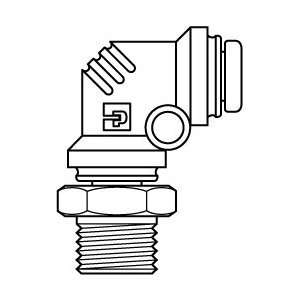  Prestolok II 1/4tube X 1/8 Nptf Compact El plas Body seal 