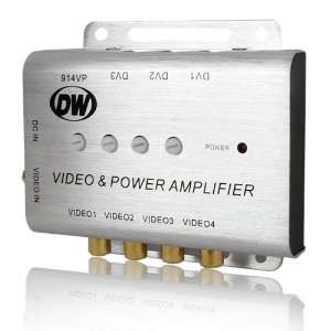   power Amplifier with 4 video ports and 3 DC ports
