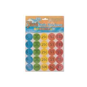  72 Packs of 250 Piece yard sale pricing stickers 