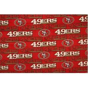   49ers Football Fleece Fabric Print By the Yard Arts, Crafts & Sewing